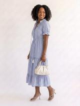 Dakota · Vestido midi de capas y rayas · Imagen 4
