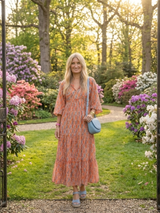 Chiara · Vestido midi de capas y estampado geométrico · Imagen 7