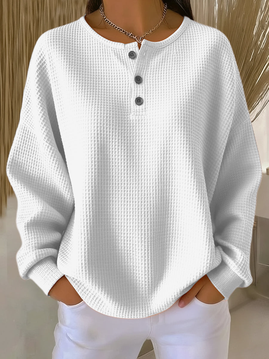 Milagros · Sudadera Henley de textura gofrada · Imagen 2
