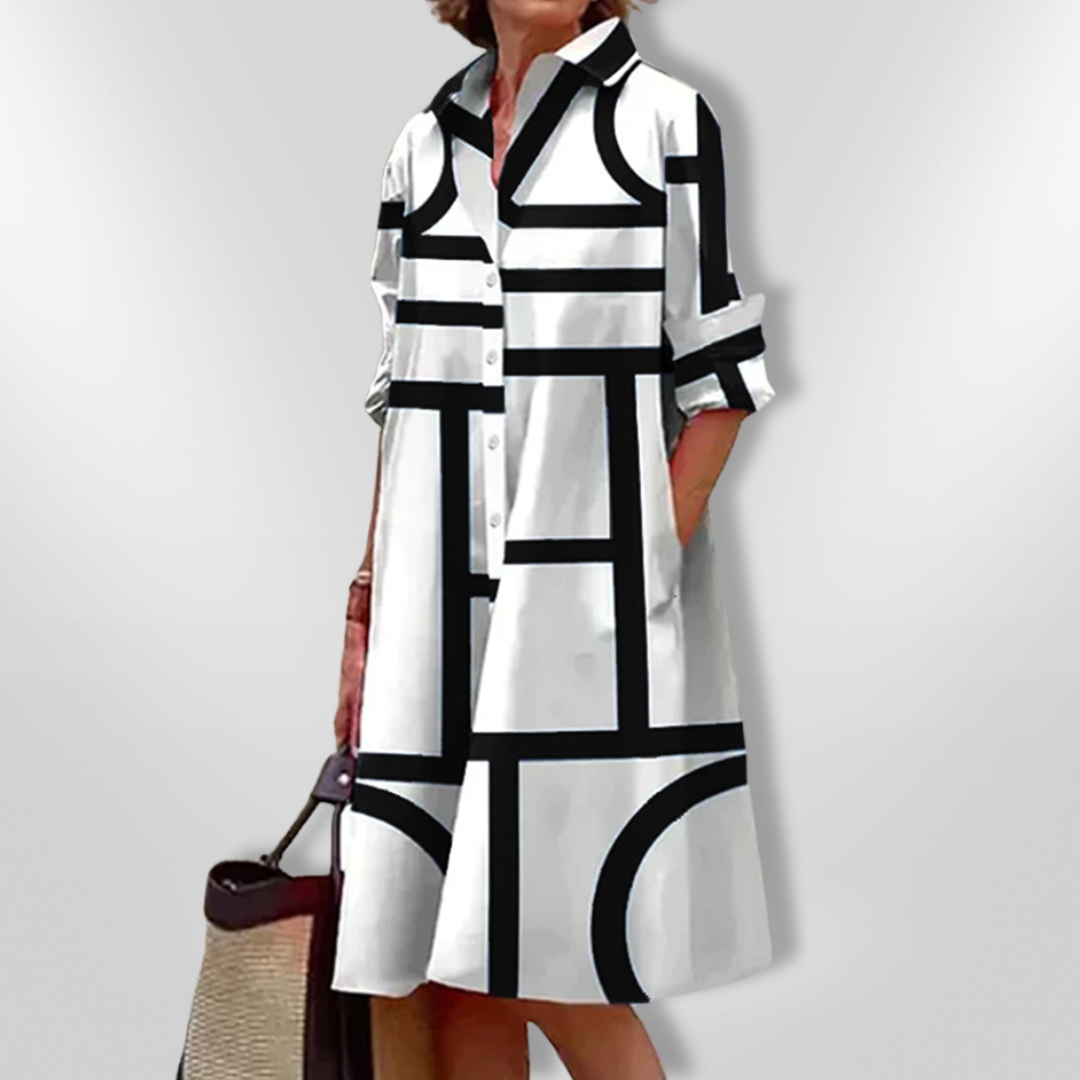 Nerina · Vestido de estampado geométrico · Imagen 4