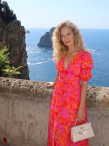 Alessia · Vestido midi floral de manga abullonada · Imagen 7