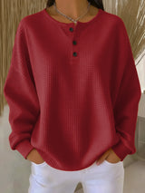 Milagros · Sudadera Henley de textura gofrada · Imagen 3