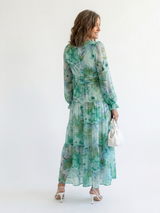 Olivia · Vestido largo floral de manga larga · Imagen 4