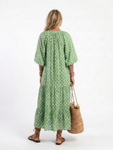 Gala · Vestido midi estampado de manga francesa · Imagen 4