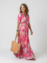 Carlota · Vestido midi floral de cuello en V · Imagen 5