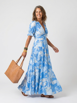 Carlota · Vestido midi floral de cuello en V · Imagen 7