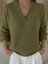Violeta · Jersey suave de cuello en V · Imagen 3