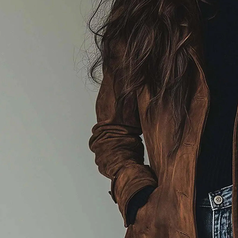 Nilde · Abrigo de acabado efecto piel · Imagen 4