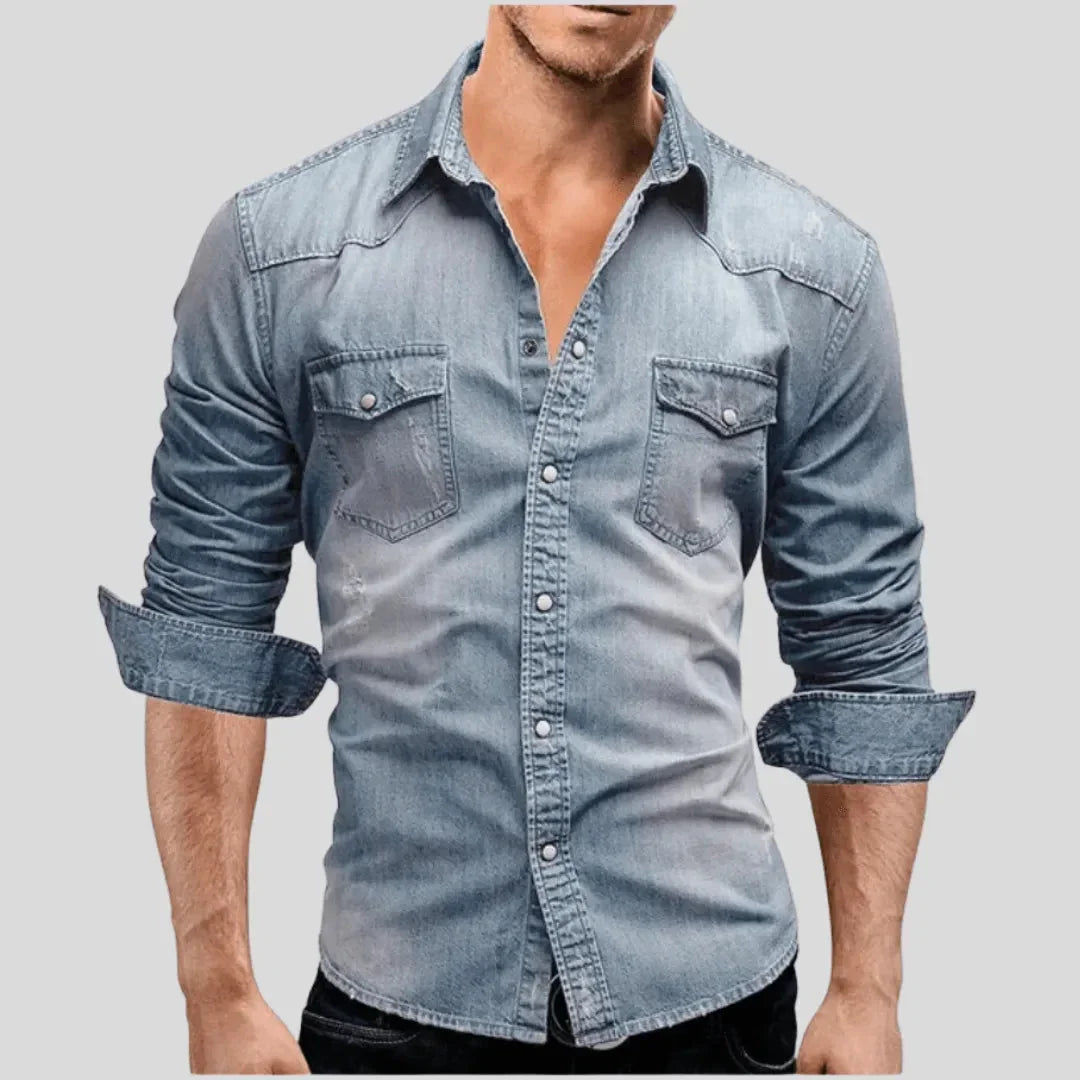 Marino · Camisa vaquera de manga larga · Imagen 2