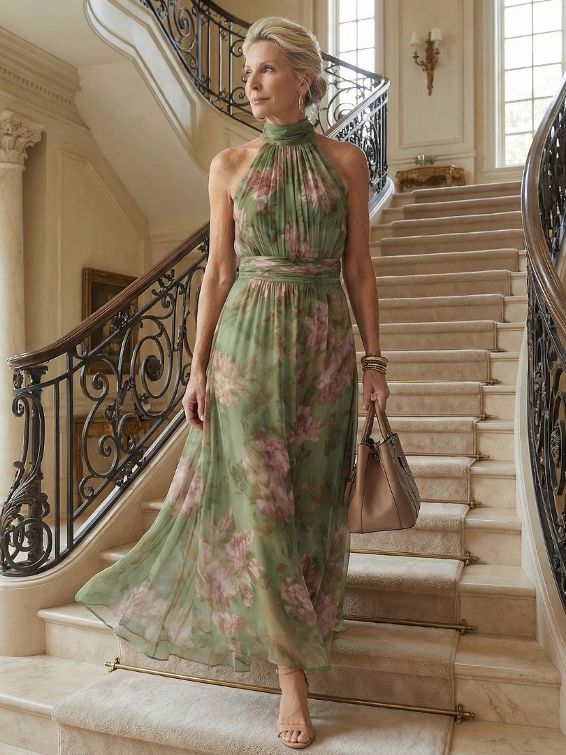 Naomi · Vestido largo de escote halter · Imagen 6