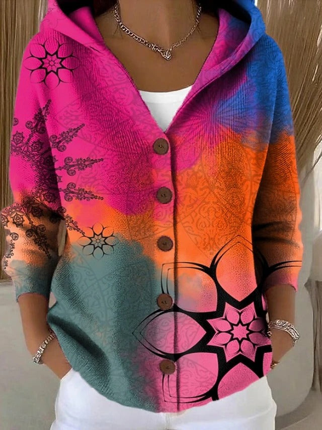 Paloma · Cárdigan estampado con capucha · Imagen 2