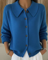 Vega · Cárdigan de punto con cuello camisero · Imagen 1