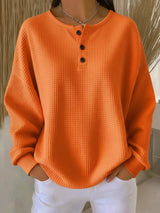 Milagros · Sudadera Henley de textura gofrada · Imagen 1