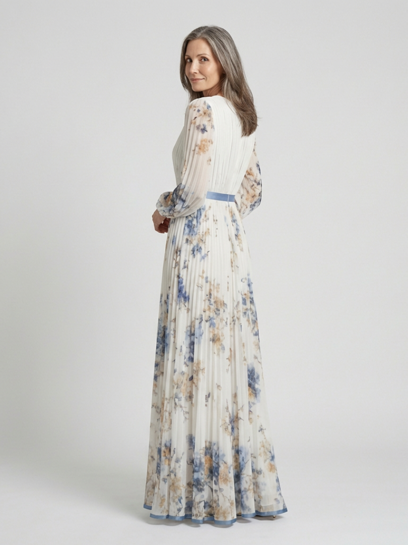 Sofía · Vestido largo floral de manga larga · Imagen 2