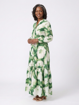 Sabrina · Vestido largo con lazada y volantes · Imagen 3