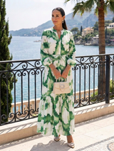 Sabrina · Vestido largo con lazada y volantes · Imagen 5