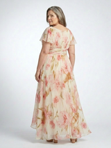Maya · Vestido largo estampado de cuello en V · Imagen 3