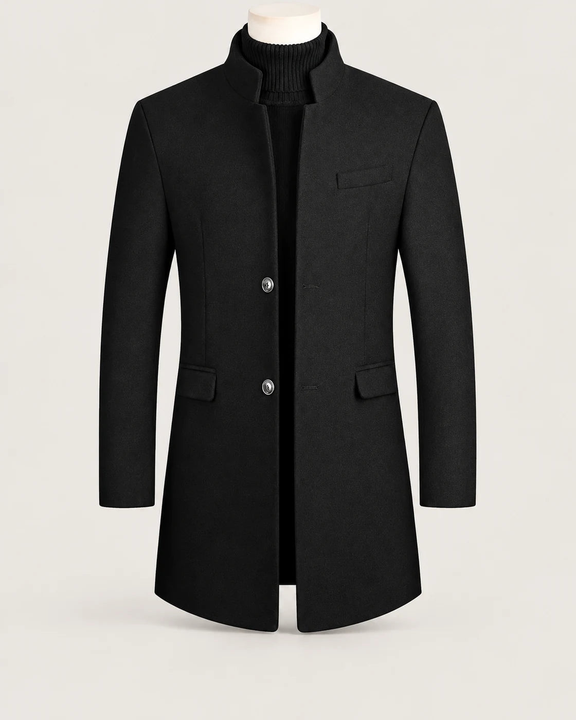 Teodoro · Abrigo de cuello alto con botones