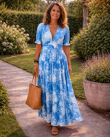 Carlota · Vestido midi floral de cuello en V · Imagen 2