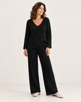 Kathy · Conjunto de punto de dos piezas · Negro