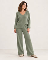 Kathy · Conjunto de punto de dos piezas · Verde