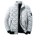 Leone · Bomber acolchada de espiga · Gris