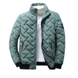 Leone · Bomber acolchada de espiga · Verde claro