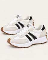 Lucia · Zapatillas retro con plataforma · Blanco