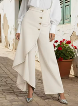 Marcella · Pantalón palazzo vaquero asimétrico · Imagen 4