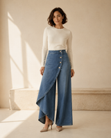 Bruna · Pantalón vaquero de líneas depuradas · Imagen 1