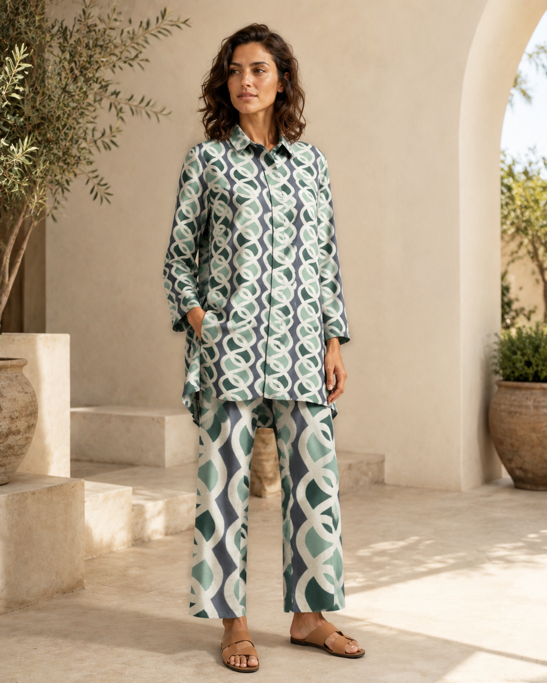 Chiara · Conjunto de estampado geométrico · Imagen 1