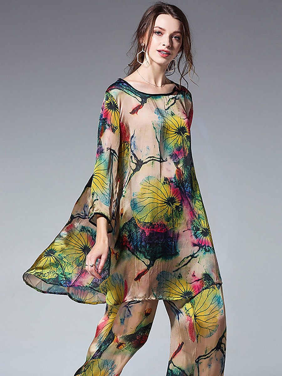 Fiorella · Conjunto floral de corte relajado · Imagen 2