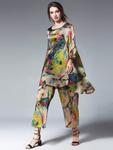 Fiorella · Conjunto floral de corte relajado · Imagen 4