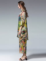 Fiorella · Conjunto floral de corte relajado · Imagen 5