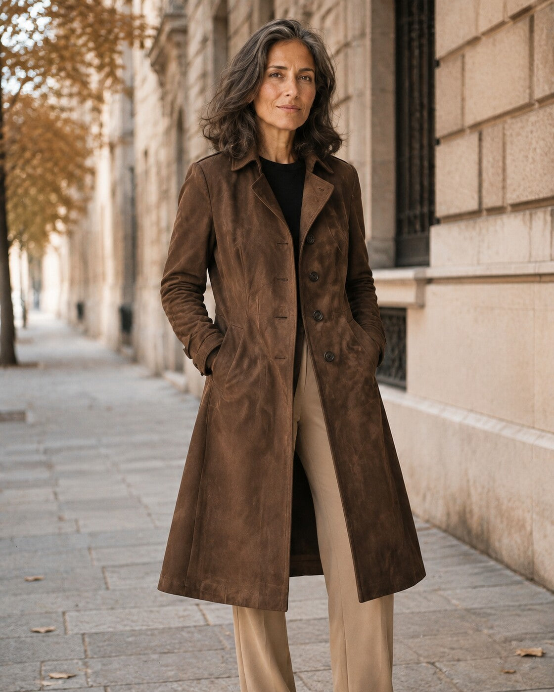 Nilde · Abrigo de acabado efecto piel · Imagen 1