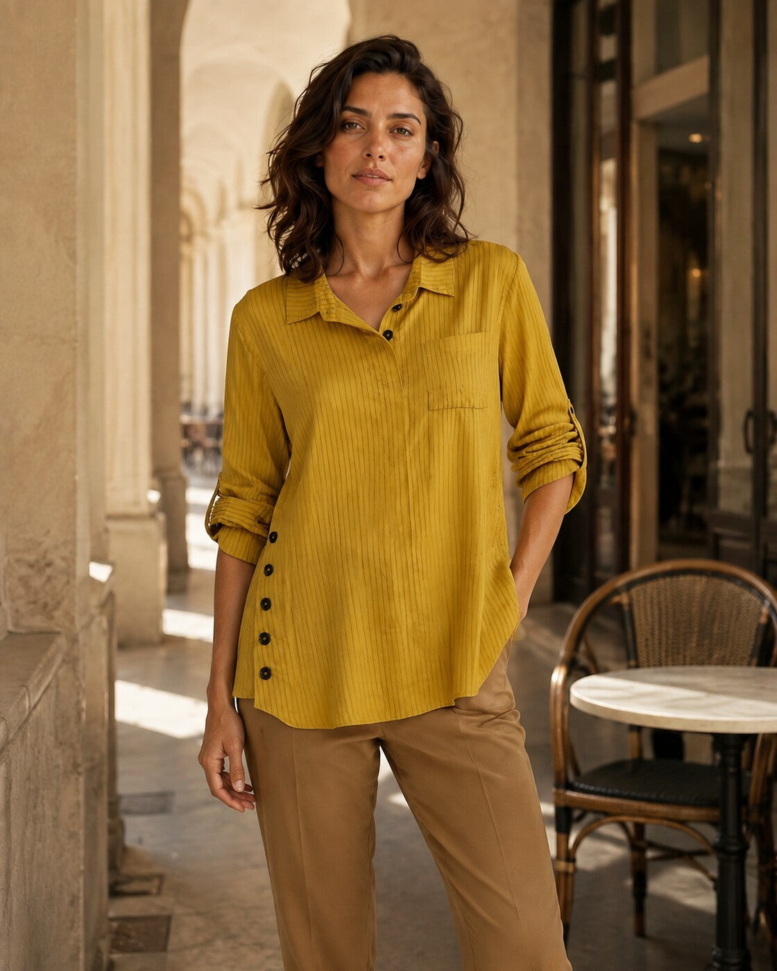 Paola · Blusa de acabado satinado · Imagen 1