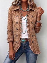 Concepción · Chaqueta floral vintage con volantes · Imagen 1