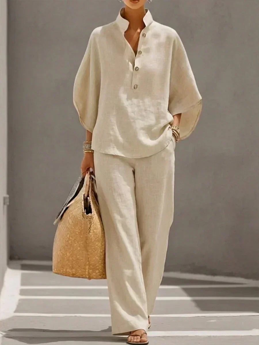 Maribel · Conjunto de manga murciélago y pantalón amplio · Imagen 2