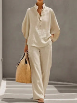 Maribel · Conjunto de manga murciélago y pantalón amplio · Imagen 2