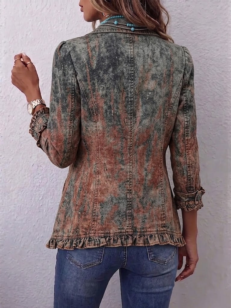 Benita · Chaqueta de textura degradada con volantes · Imagen 2