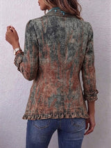 Benita · Chaqueta de textura degradada con volantes · Imagen 2