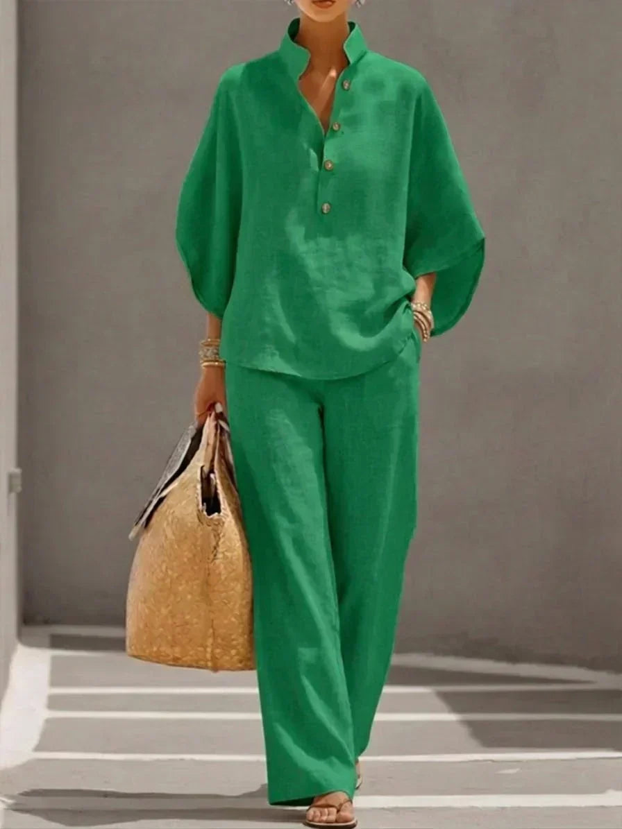 Maribel · Conjunto de manga murciélago y pantalón amplio · Imagen 4