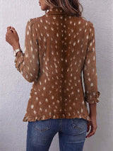 Nicolasa · Chaqueta de estampado animal con volantes · Imagen 2