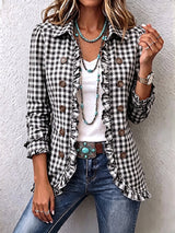 Purificación · Chaqueta de cuadros vichy con volantes · Imagen 7