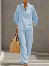 Maribel · Conjunto de manga murciélago y pantalón amplio · Imagen 3