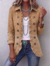 Covadonga · Chaqueta de estampado en relieve con volantes · Imagen 1
