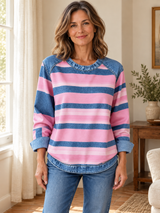Rosalie · Sudadera de rayas rosas · Imagen 3