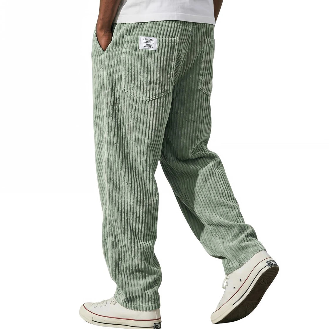 Varel · Pantalón de pana · Verde claro