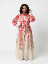Noa · Vestido largo floral con transparencias · Imagen 5
