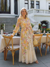 Noa · Vestido largo floral con transparencias · Imagen 8